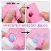 Makartt Lint Free Nail Wipes: Nail Polish Remover Pads 1000PCS Eyelash Extension Glue Wipes, Super Absorbent Soft Gel Nails Wipes Dry Wipes for Nail Prep and Gel Polish Remover, Pink