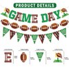 Game Day Banner Football Party Decorations Football Birthday Party Decorations Football Banner with Football Party Hanging Decorations Football Concessions Stand for Football Party Supplies