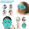 RelaxCoo Ice Face Eye Mask for Dark Circles and Puffiness Cold Warm Compress, Gel Cold Cooling Face Mask Package for Women and Men, Migraines, Headache, Stress and Relaxation