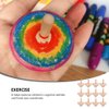 NUOBESTY Wooden Spinning Top Unfinished Wood Tops Craft Gyroscopes for DIY Kids Children Toy Party Favor New Year 12Pcs