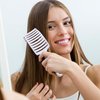 Curved Vented Boar Bristle Styling Detangling Hair Brush, Single White Anti-static Detangler Brush, Fast Blow Drying, Use on Long or Short Unbrush Hair (1 Pack White)