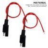 WMYCONGCONG 5 PCS SAE Power Automotive Extension Cable SAE Quick Connector Disconnect Plug SAE 2 Pin Automotive Extension Cable 18AWG 300mm