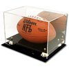 Deluxe Acrylic Full Size Football Display Case with Mirror & UV Protection