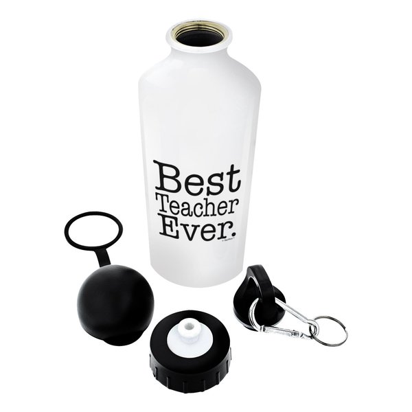 Teacher Gifts for Women Teacher Water Bottle Best Teacher Ever Best Teacher Gifts for Teachers Gift Aluminum Water Bottle with Cap & Sport Top Teacher