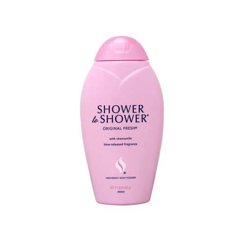 SHOWER TO SHOWER Body Powder Original Fresh 8 oz (Pack of 2)