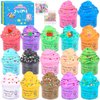 Mini Butter Slime 17 Pack, Super Soft Butter DIY Slime Kit for Girls and Boys, Kids Putty Toy Gifts, Scented Slime for Kids Party Favors, Stress Relief Toy