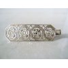 Generic Small gold or silver filigree hair barrette alligator clip bridal clip bridal (Primary color: Silver)