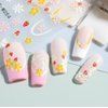 4 Sheets 5D Embossed Flower Nail Art Stickers,Self Adhesive Daisy Nail Stickers for Nails DIY Manicure Decorations with Tweezer (Flower-4Sheets)