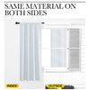 NICETOWN Bedroom Curtain Panels - Window Treatment Thermal Insulated Rod Pocket Room Darkening Curtains/Drapes for Bedroom (2 Panels, 42 by 63, Platinum - Greyish White)