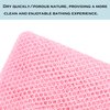 African Exfoliating Net,JASSINS African Sponge Net,Body Exfoliating Long Net Shower Body Scrubber Back Scrubber Skin Smoother（Black+White+Pink）