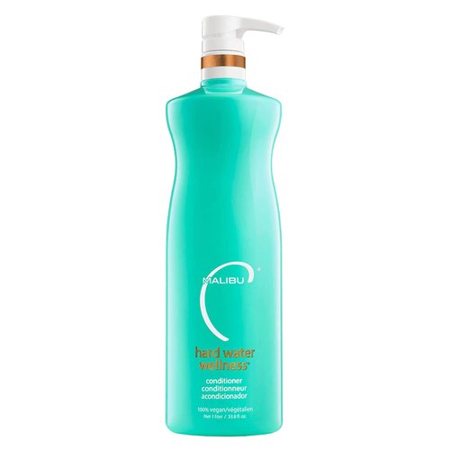 Malibu C Hard Water Wellness Hair Conditioner - Sulfate Free Conditioner that Increases Moisture & Shine - Protects Hair from Waterborne Elements (33.8 oz)