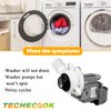 【2024 Updated】W10276397 Washer Drain Pump by Techecook - Fit for Kenmore Whirlpool Maytag Amana Washing Machine - Replaces 1874334 LP397 AP6018417 PS11751719 EAP11751719 WPW10276397VP B40-3A