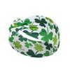 BBTDIN St Patrick's Turban for Women Shamrock Headband Green Girls Hair Band Headwarp JHSP40 (C2)
