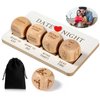 Date Night Dice Couples Gift Ideas, Birthday's Day Gifts for Him, Funny Dice Games for Boyfriend, Gilfriend, Husband, Wife, Men, Romantic Wooden Decision Dice for Her
