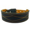 Real Leather Tapered Dog Collar 1.75" Wide, Fits 15"-19" Neck, Medium