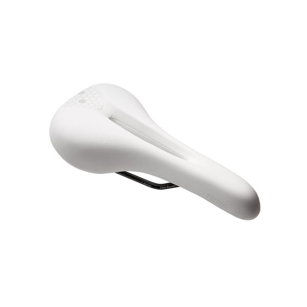 Terry Fly Cromoly Bicycle Saddle - Bicycle Seat for Men - Flexible & Comfortable - Dura-Tek Cover - Black - White,