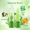 2 Pack Aloe Vera Lipstick, Long Lasting Lip Care Nutritious Plumper Lip Balm, Moisturizer Magic Color Changing Crystal Jelly Lipstick, Lip Gloss Matte Makeup Tinted Lip Balm (Green A)