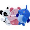 HSENCHO Bath Sponge for Kids Cute Animal Shower Bathing Mitt Loofah Soft Wash Sponge Body Scrub for Baby Toddler (3 Animals)