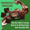 ZenEvo – Driving Energy Mint Dark Chocolate with Caffeine - Caffeinated Chocolate Energy Boost – Perfect for Helping Stay Awake While Working, Driving, Sports, and Work with No Crash – 50 Count