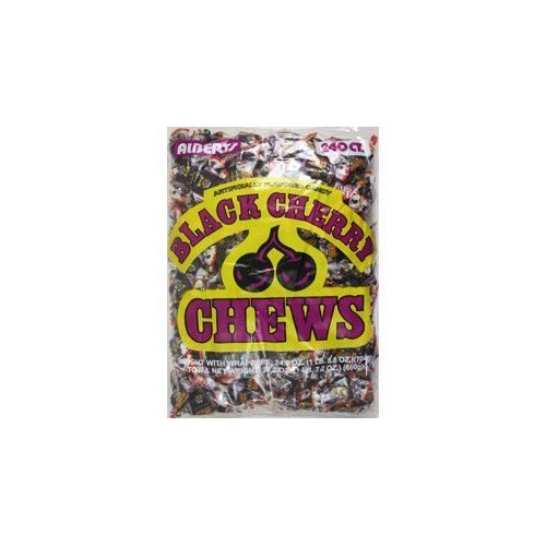 Albert's Chews Black Cherry 240 Piece Bag