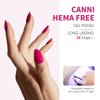 CANNI 9ml Hema-Free Gel Nail Polish Set- 6Pcs White Black Red Purple Nude Colors Gel Polish Kit, Soak Off LED Nail Gel Manicure Kit DIY at Home Salon Gifts for Women Girls