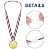 Whaline 20 Pcs Gold Award Medals Winner with Ribbon Necklaces Award Medals for Kids School Meeting Sports Events Talent Show Spelling Bees Party Decor or Celebration Souvenir