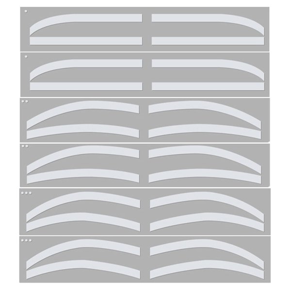 Eyebrow Stencil Stickers Airbrush Eyebrow Sticker Stencil Eyebrow Auxiliary Stickers,6 Pairs Eyebrow Auxiliary Stickers Disposable Adhesive Eyebrow Pattern Sticker