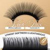 LASHVIEW Eyelash Extensions, C Curl 8-15mm Mixed 0.15 Classic Lashes, Classic Individual Lash Extensions, Professional Lash Trays for Lash Extensions