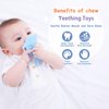 Yoolane Baby Teething Toys Teethers for Babies 3-24 Months Ocean Sea Animals Silicone Teether for Toddler Infant Boy Girl BPA Free Freezable Teething Relief Chew Toy Soothe Sore Gums | 4 Pieces Set