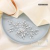Easedaily Crystal Bride Wedding Hair Comb Silver Rhinestone Bridal Hair Pieces Hair Clip Hair Accessories for Women and Girls (A-silver)