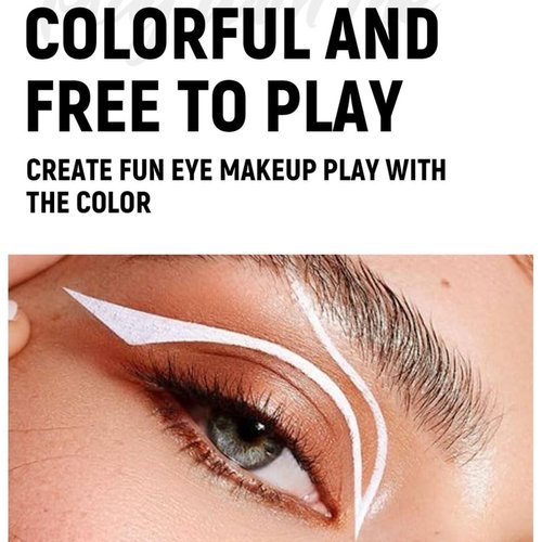 ONarisae Eyeliner Stamp Double-sided Liquid Winged Eyeliner Pencil Smudgeproof Long Lasting Black