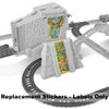 Replacement Parts for Fisher-Price Thomas & Friends Track-Master Turbo Jungle Train Playset - FJK50 ~ Replacement Stickers / Labels