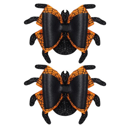 Spider Hair Clips Funny Halloween Hair Bow Clips Kids Girls Women Prank Hair Accessories for Hall...