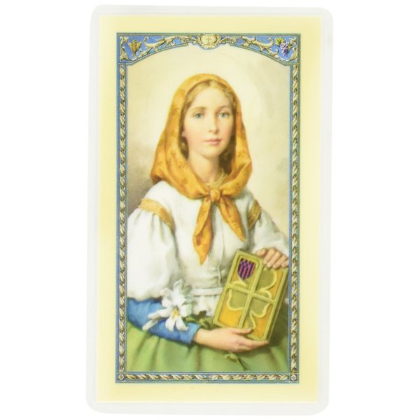 Hirten St Dymphna Laminated Catholic Holy Card Prayer Card