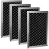 JX81J WB02X11124 Microwave Charcoal Filter Fits for GE JX81J WB02X11536 WB06X10823 Microwave Oven Vent Filter (4 Pack)