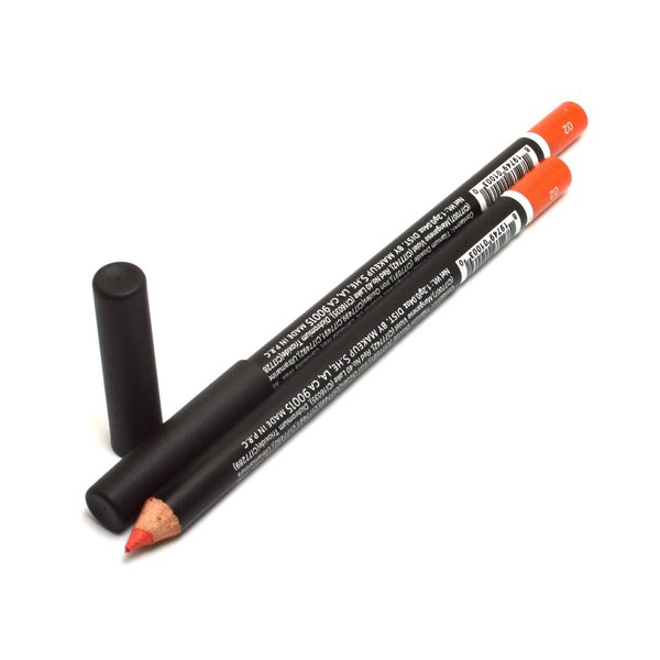 She Makeup 2pcs x WP02 ORANGE WaterProof Eye and Lip Liner Pencil Eyeliner Lipliner 0 04 oz 1 2g Zipper Bag Full Size