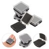 Healvian 5pcs Box Chips Electronic Parts Case Anti-static Case Chip Case Chip Organizer Electronic Chip Storage Case Chip Container Electronic Component X15 Plastic Square Box