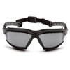 Pyramex Safety Products GB9420STM Isotope Safety Glasses, Gray H2MAX Anti-Fog Lens with Black Frame, Gray, One Size