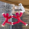 Zing Stikbots, Set of 4 Clear Stikbot Poseable Action Figures and Mobile Phone Tripod, Stop Motion Animation Toys, Great for Kids Ages 4 and Up