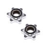 Emivery 2Pcs 25mm Standard Barbell Spin-Lock Collars Screw Clamps Dumbell Weight Lifting for Weight Training Fitness Exercise