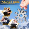 20-in-1 Snowflake Multi Mini Tools Gifts for Men Christmas Stocking Stuffers for Men Adults Women Pocket Size Gadgets Screwdriver Wrench Bottle Opener