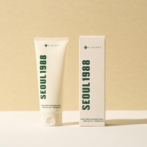 KSECRET SEOUL 1988 Cleansing Foam : Pine Cica 1% + Probiotics, 150ml/5.07fl.oz.