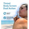 Tinted Body Screen Mini, Body Bronzer, SPF30, Medium Bronze, Clean Mineral Tinted Body Sunscreen, Vegan, Travel Size 0.7oz.