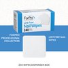 ForPro Professional Collection Lint-Free Nail Wipes, 2" x 2", Non-Woven Fabric Nail Wipes for Nail Polish Removal, White, 240-Count