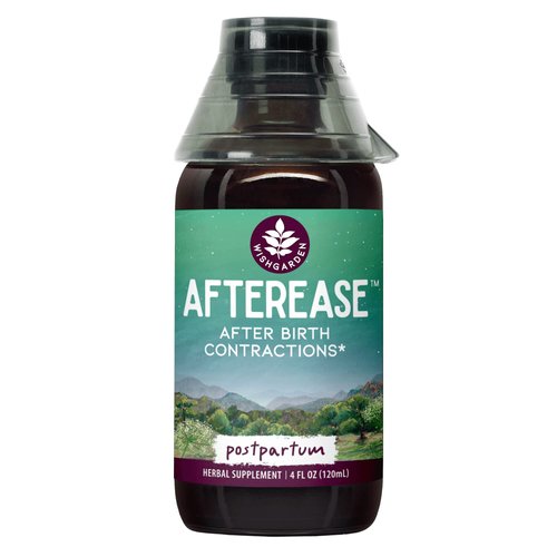 WishGarden Herbs AfterEase for After Birth Contractions - All-Natural Herbal Supplement with Cram...