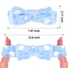 Ondder 8 Pcs Polka Dot Spa Makeup Headband Skincare Headbands Terry Cloth Face Wash Headband Cute Head Band for Skin Care Make Up Headbands for Women Makeup Bow Hair Band for Washing Face