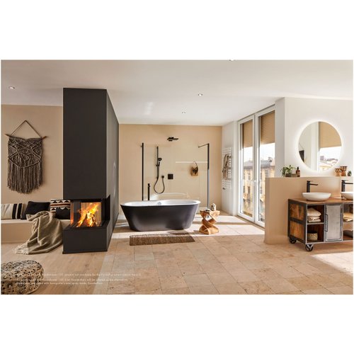 hansgrohe FixFit Handheld Shower Wall Outlet 1/2-inch Thread Connection Square Modern Flush Mount in Brushed Nickel, 26455821