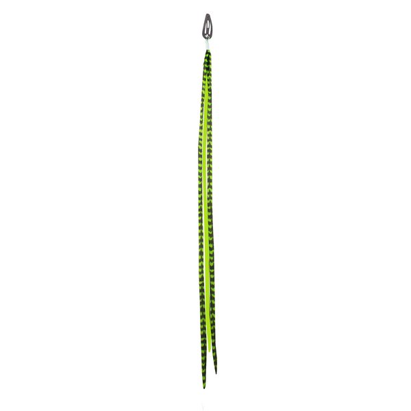 Mia Clip-n-Faux Feathers, Hair Clip Fake Hair Feathers, Looks Real, Hair Accessory for Women, Girls, St. Patrick's Day - Green Color