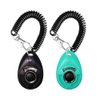 OYEFLY Dog Training Clicker with Wrist Strap Durable Lightweight Easy to Use, Pet Training Clicker for Cats Puppy Birds Horses. Perfect for Behavioral Training 2-Pack (Black and Water Lake Blue)
