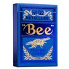 Bee MetalLuxe Playing Cards - Blue Foil Diamond Back, Standard Index